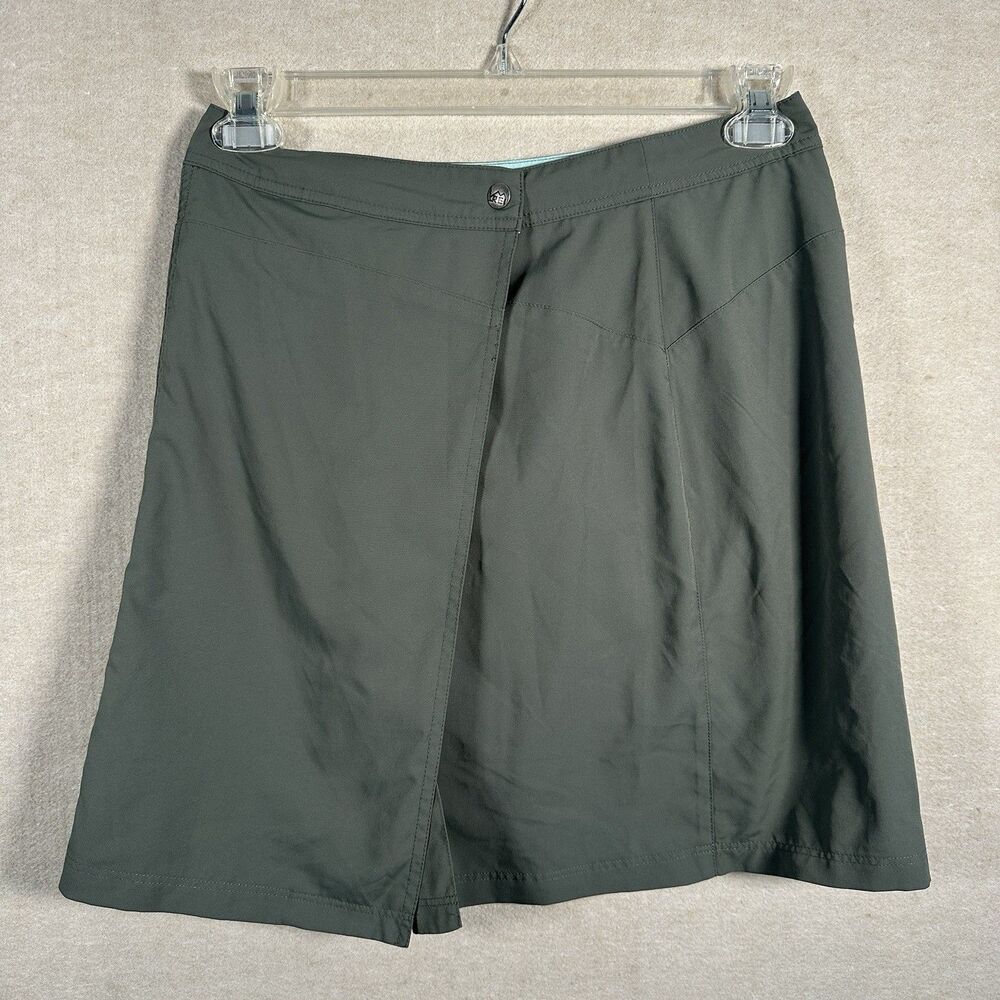REI Skort Slate Grey Light Blue Inside Band Active Button Zipper Women’s Size 4